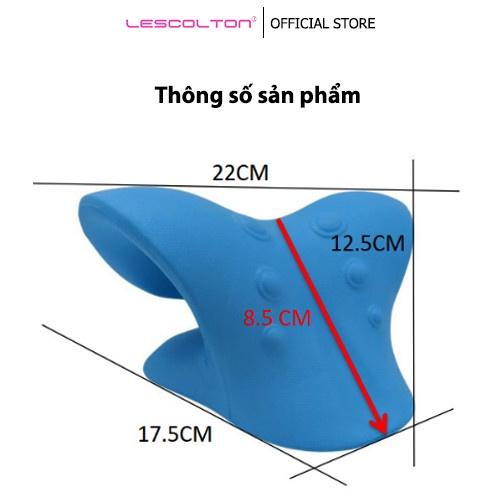 Dụng cụ massage cổ vai gáy Lescolton nắn chỉnh cột sống cổ, chống méo đầu, mát xa giảm đau hiệu quả