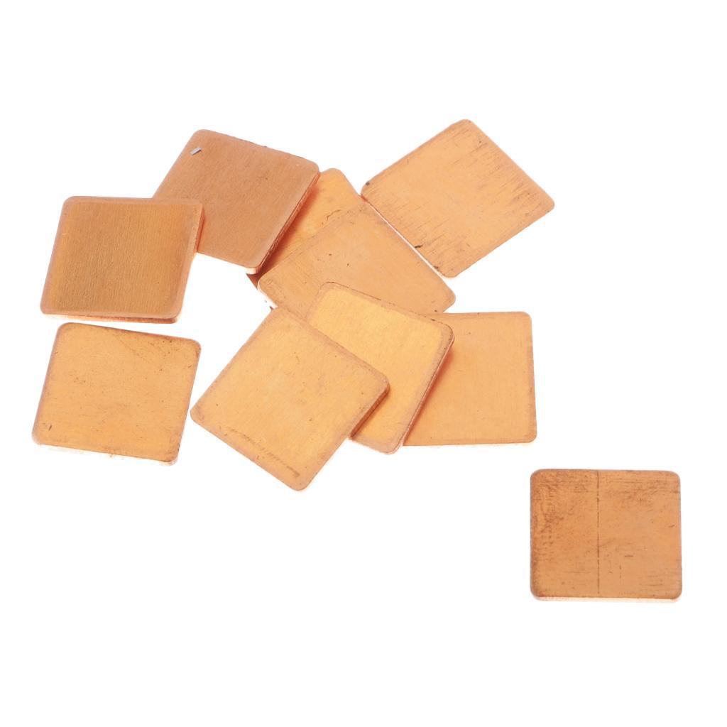 10xCooling Copper Thermal Pads Suitable for Chipset CPU Laptop GPU