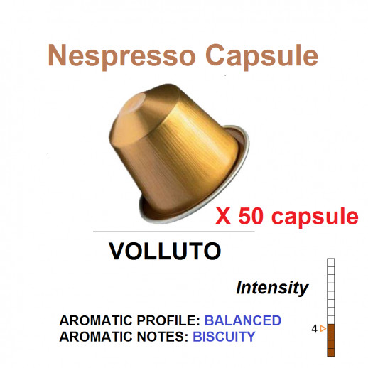 Hộp 10 Viên Nén Cà Phê Nespresso Chính Hãng - Nespresso Capsule Volluto - Dành Cho Máy Pha Cà Phê Nespresso, Hương Trái Cây Ngọt Ngào, Quyến Rũ, Phù Hợp Cho Văn Phòng, Gia Đình