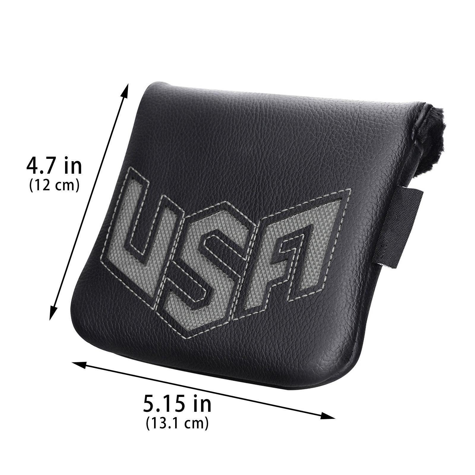 Golf Putter Head Cover Durable PU Leather Golf Club Headcover Head Protector