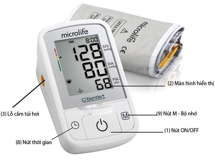 Máy đo huyết áp bắp tay Microlife BP A2 BASIC  hàng chính hãng