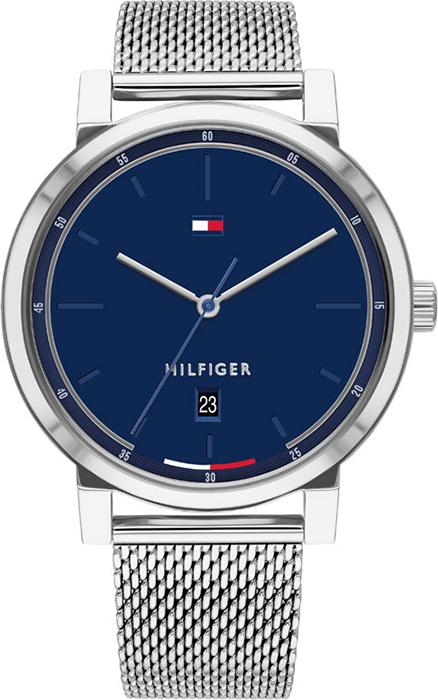 Đồng  Hồ Nam Dây Lưới Tommy Hilfiger Máy Pin Lịch Ngày 43mm