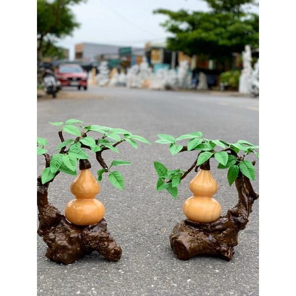 Cây Hồ Lô Thu Hút Tài Lộc Đá Ngọc Hoàng Long - cao 30cm