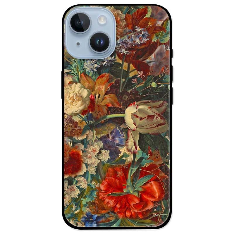 Ốp lưng dành cho Iphone 14 - Iphone 14 Plus - Iphone 14 Pro - Iphone 14 Pro Max - Hoa Sắc Màu Đỏ