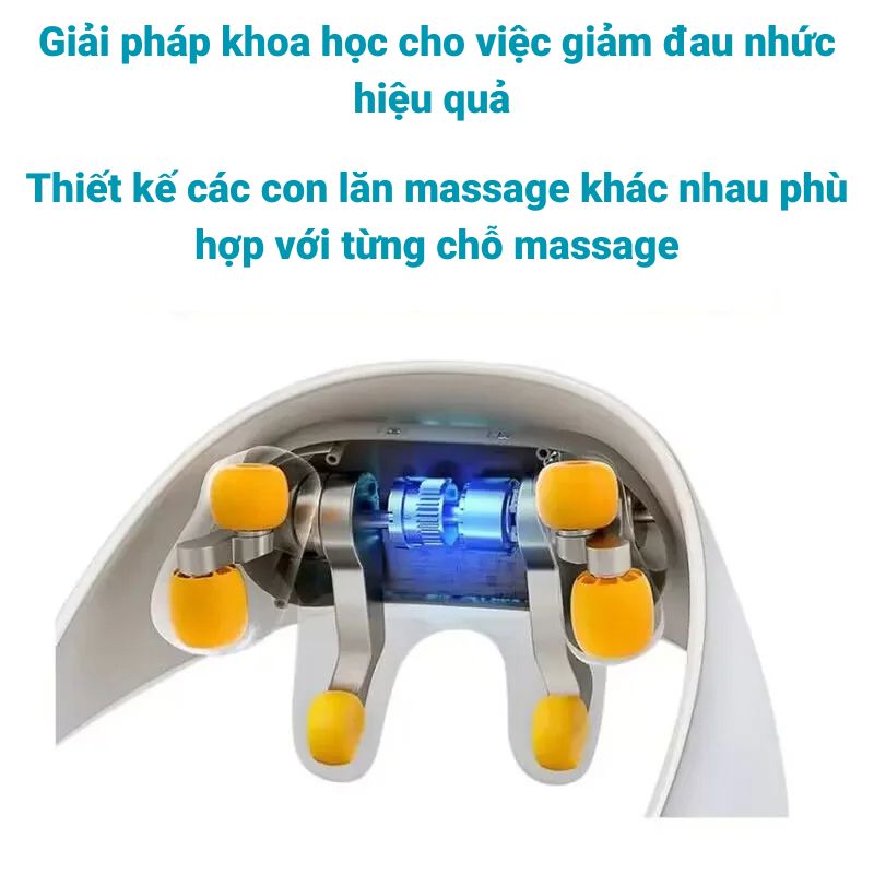 Máy Massage Cổ Vai Gáy, Chườm Nóng Công Nghệ Mới 5D Với Nhiệt Độ Ổn Định, Giúp Giảm Đau Nhức Mỏi Cổ Vai Gáy Hiệu Quả Dành Cho Dân Văn Phòng Và Người Lớn Tuổi 