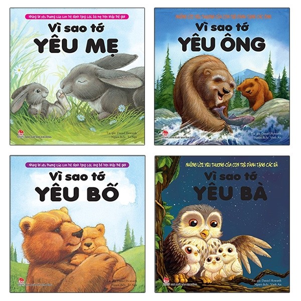 Sách - Combo Vì Sao Tớ Yêu Ông - Bà - Bố - Mẹ - NXB Kim Đồng