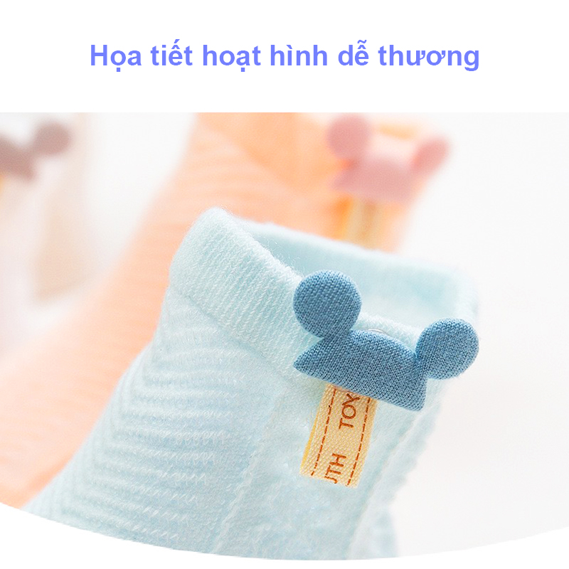Tất lưới cho bé 0-3 tuổi xuất Hàn, Tất cho bé sơ sinh cao cấp họa tiết xinh xắn nhiều màu sắc – ST021