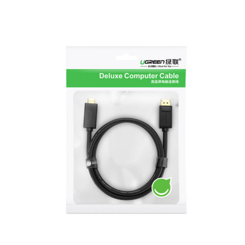 Dây cáp DisplayPort sang HDMI hỗ trợ phân giải 1920x1200 dài 3M UGREEN DP101 10203 - Hàng chính hãng