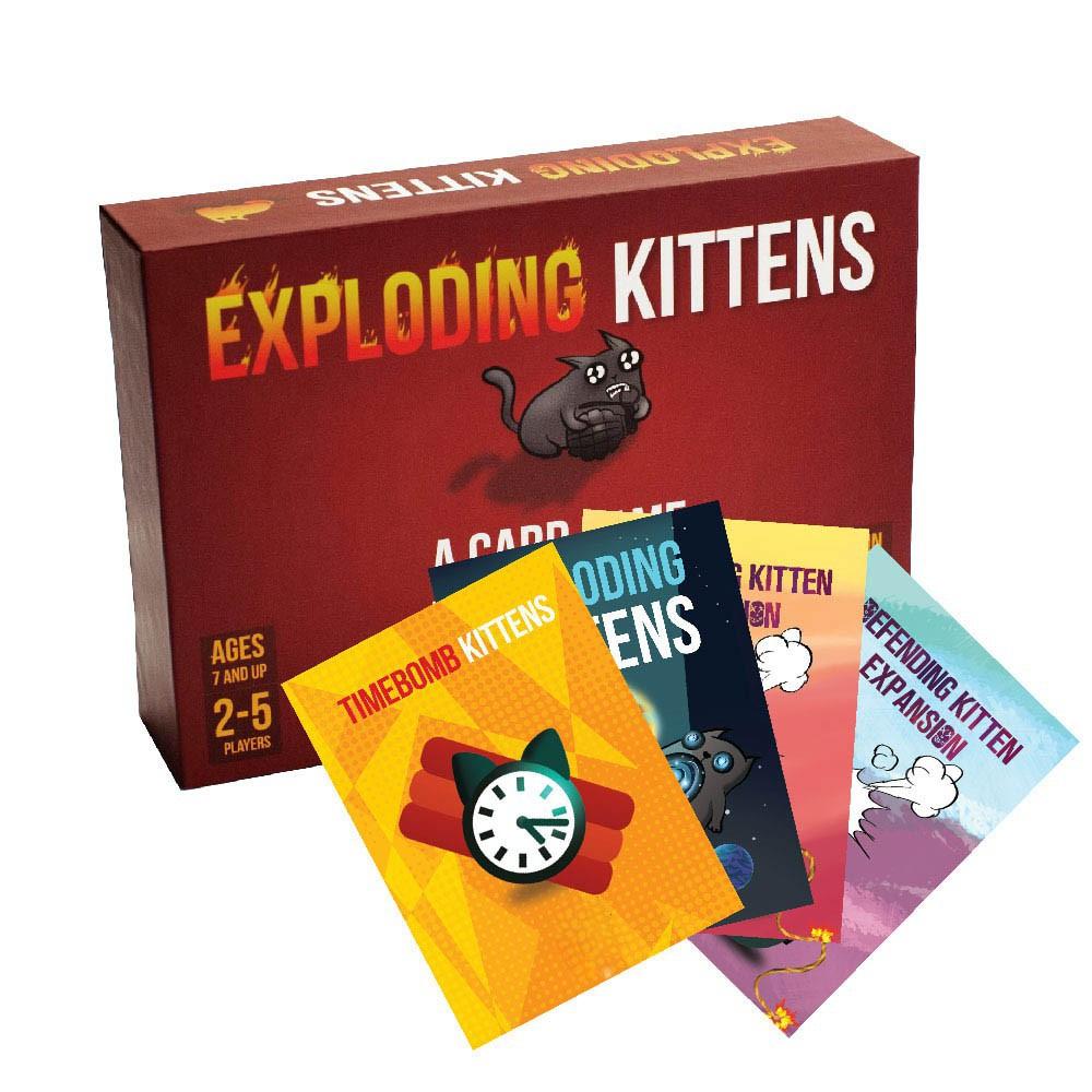 Combo mèo nổ Exploding Kittens + 4 bản mở rộng  WLOẠI I