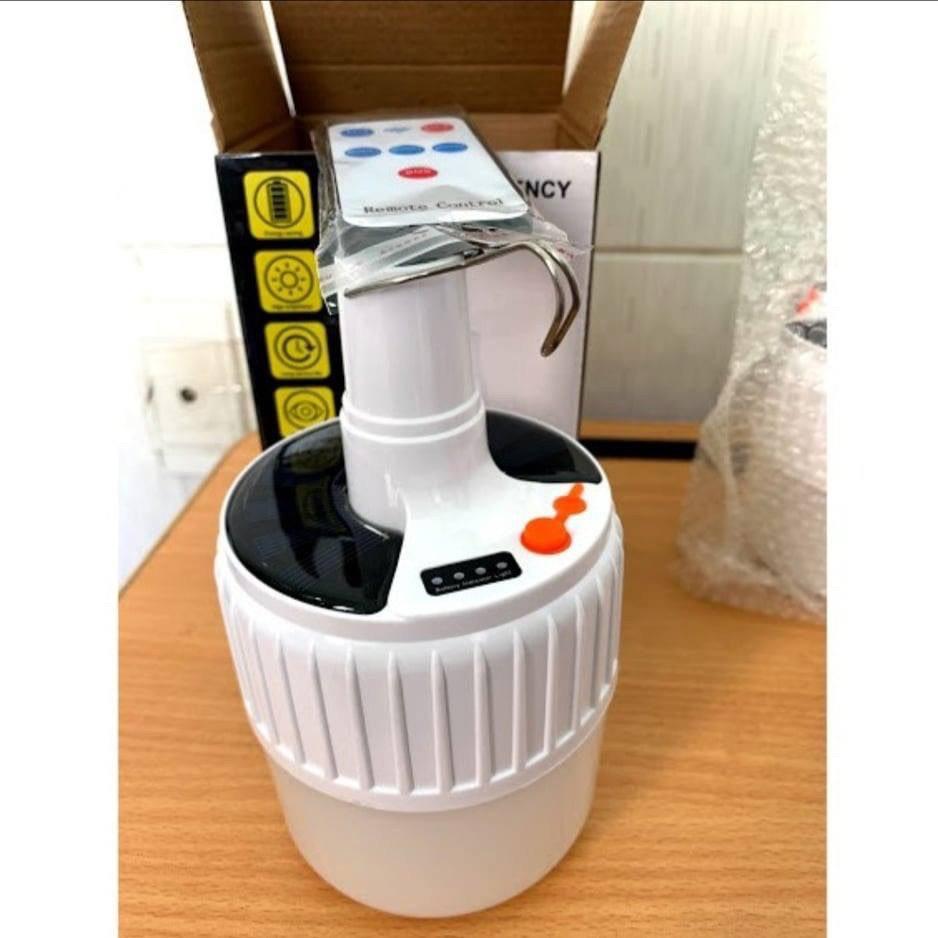 Bóng đèn tích điện 100w có móc treo kèm củ sạc