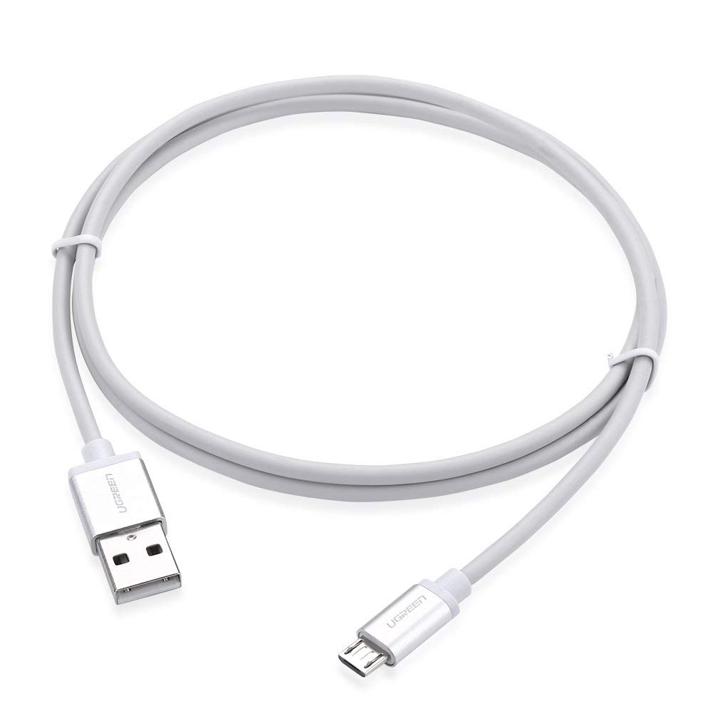 Dây Micro USB sang USB 2.0 dài 1M UGREEN US134 10829 (Trắng) - Hàng chính hãng