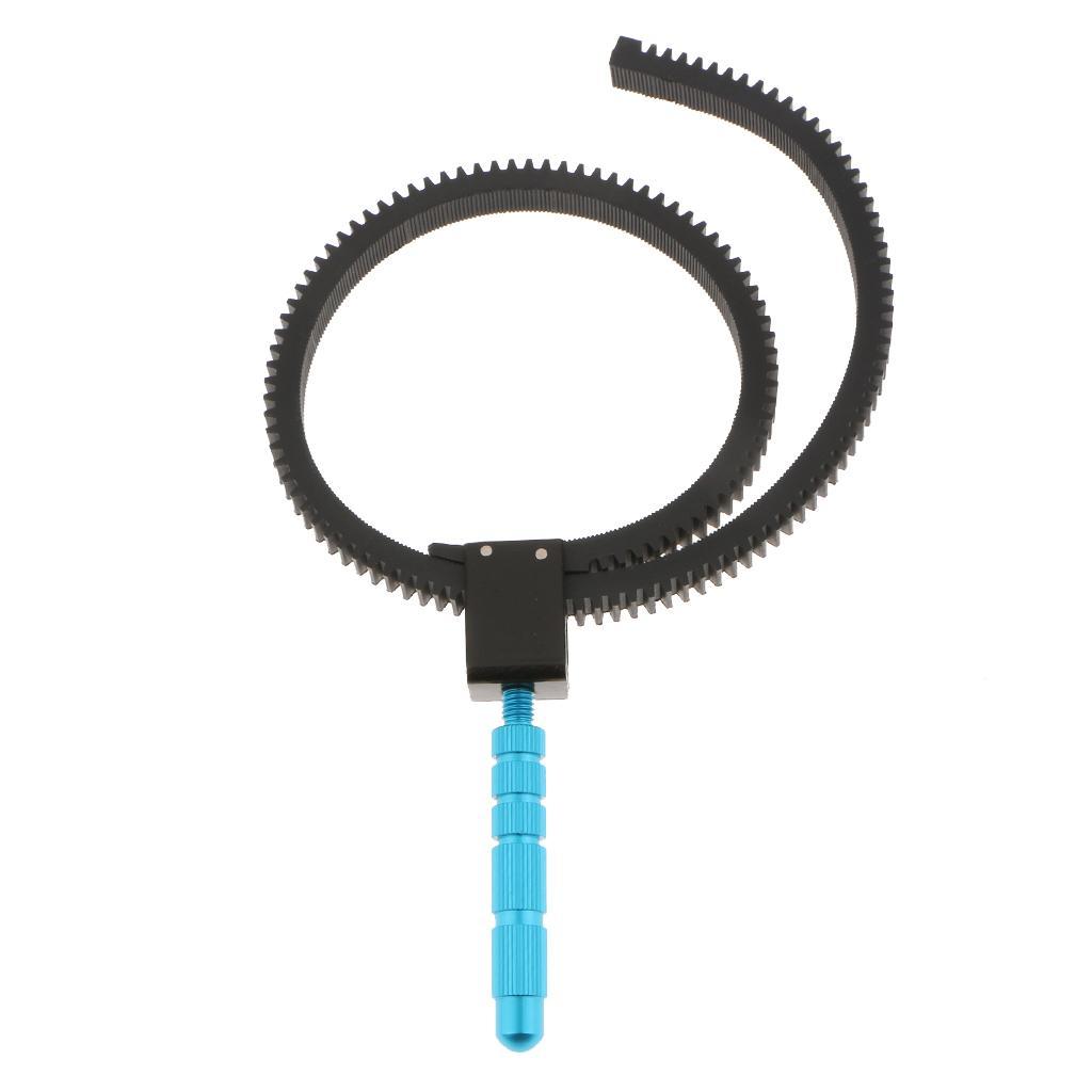 Adjustable Lens Follow Focus Gear Ring w/ Handle for DSLR Camera Camcorder