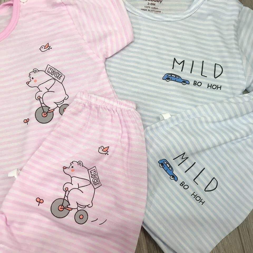 Set 5 bộ quần áo dễ thương mùa hè thoáng mát cho con