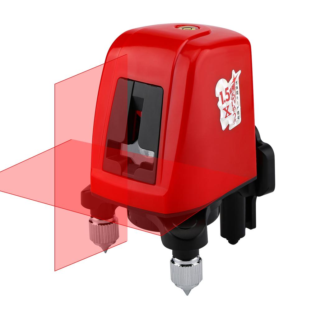 FC435 Mini Portable 360 Degree Self-leveling Laser Line 2 Line 1 Dot Horizonatal Vertical Red Line Laser Level