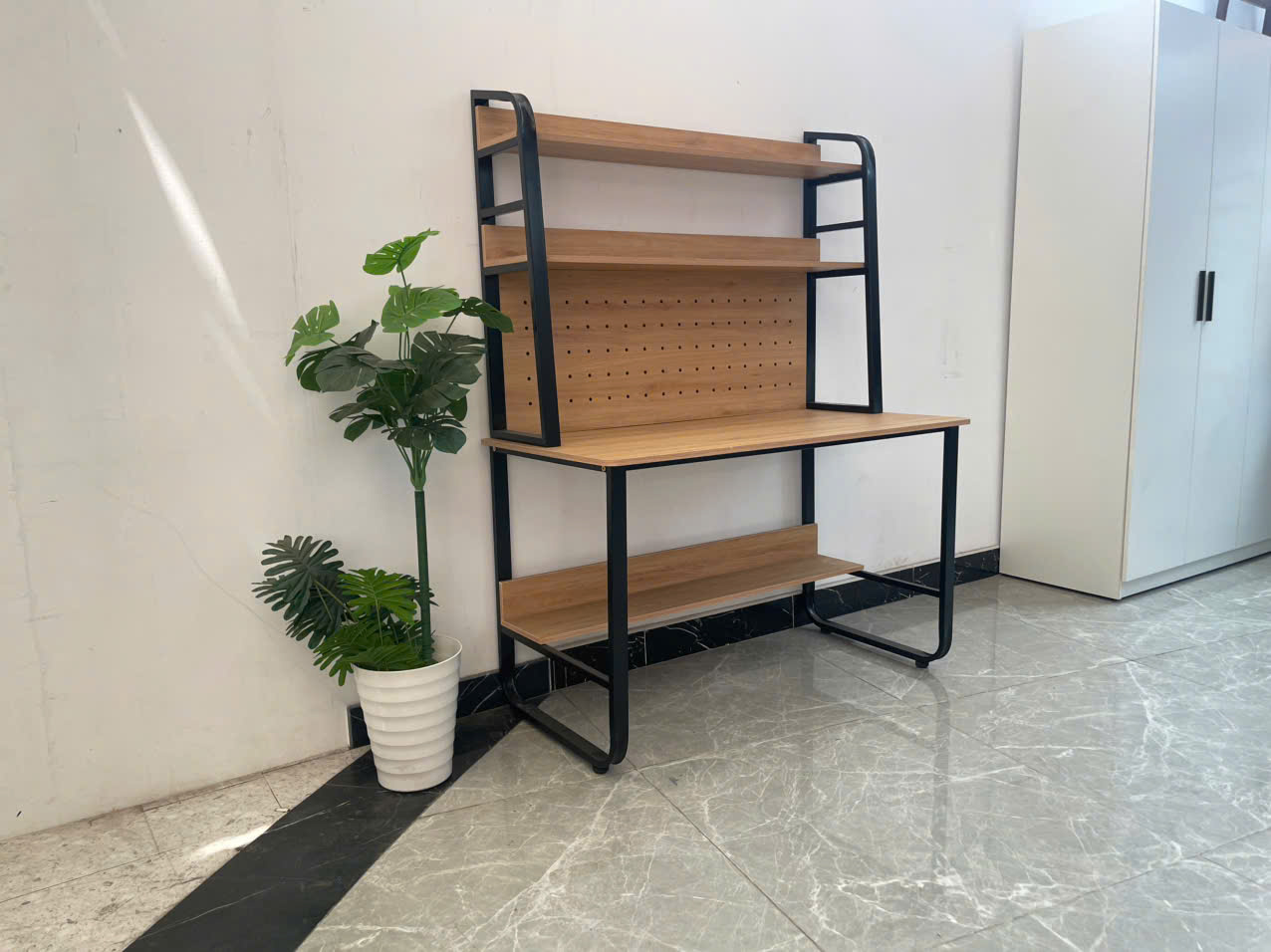 Bàn học sinh, bàn làm việc kèm kệ sách siêu tiện lợi Juno Sofa