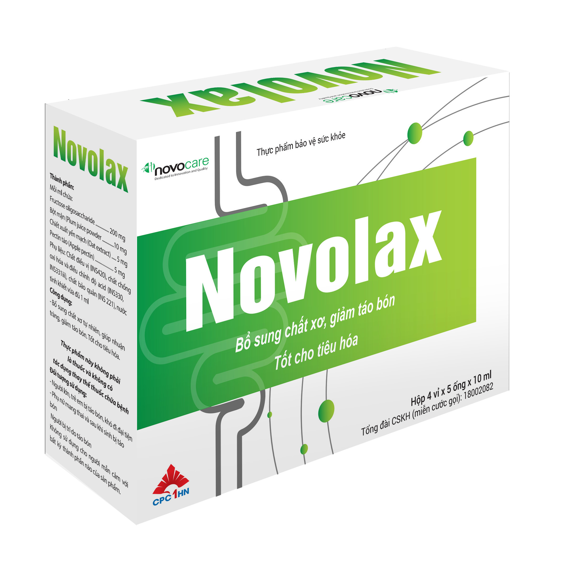 Ống Táo Bón Bà Bầu NOVOLAX Hộp 20 ống- Bổ Sung Chất Xơ Tự Nhiên - Nuôi Dưỡng Hệ Vi Sinh Đường Ruột, An Toàn, Hiệu Quả