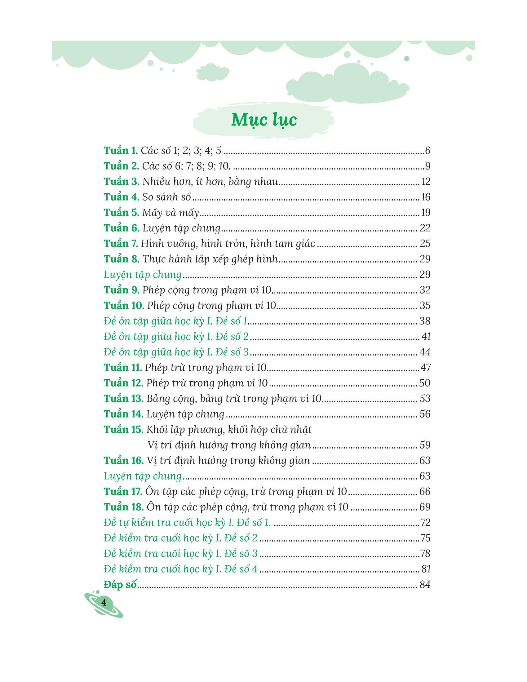 Bài Tập Bổ Trợ Nâng Cao Toán Lớp 1 - Tập 1 (Bám Sát SGK Kết Nối Tri Thức Với Cuộc Sống)