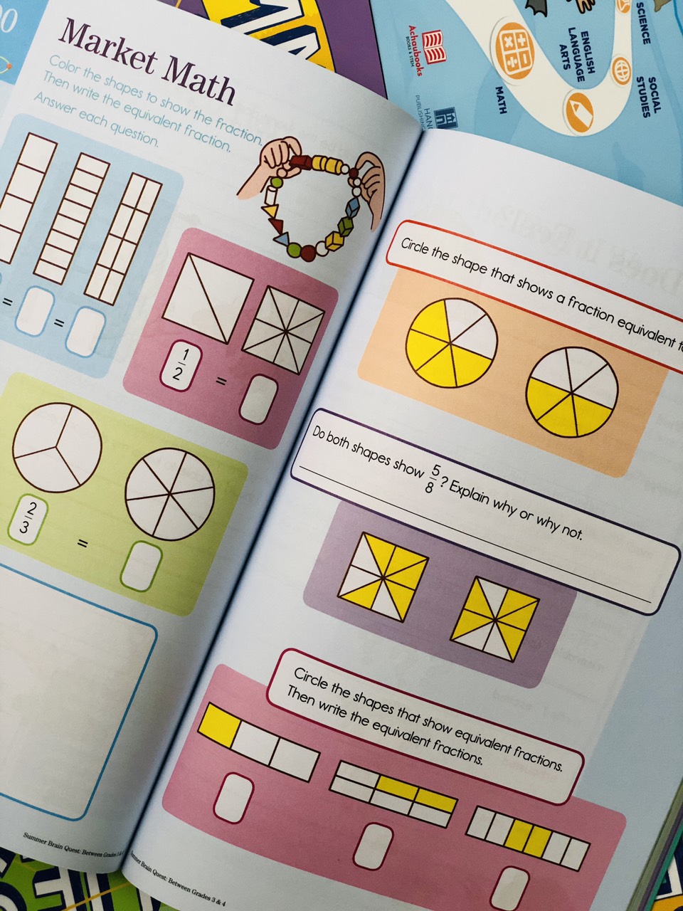 Sách summer brain quest 3&4 phát triển tư duy iq cho bé - in màu