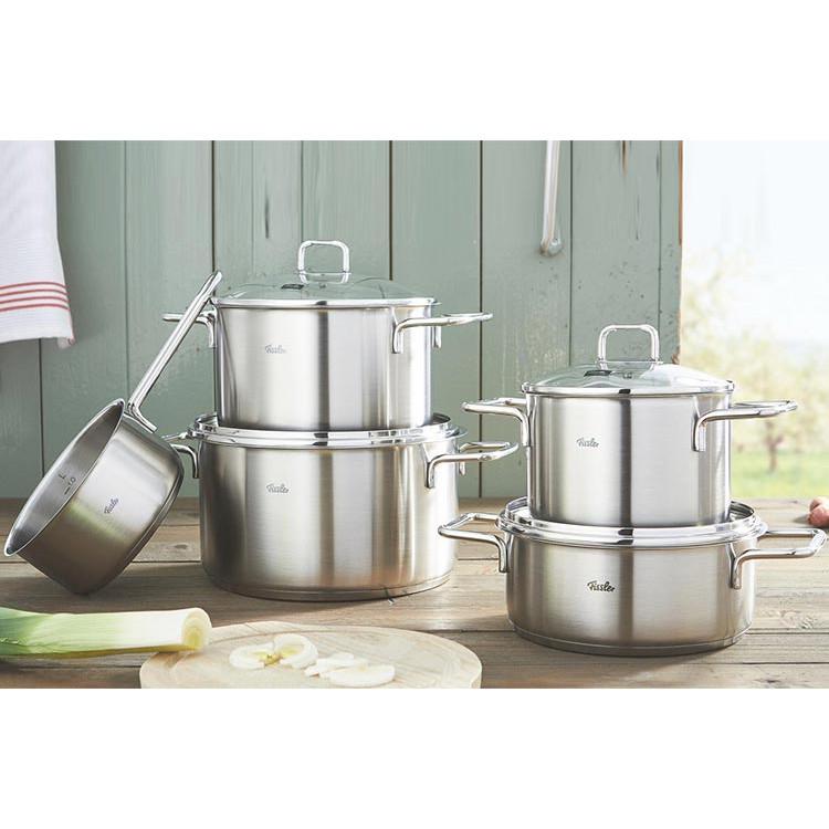 Bộ nồi inox cao cấp Fissler Hamburg 5 món - Sản xuất tại Đức - Bảo hành chính hãng 12 tháng