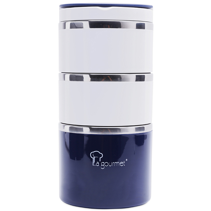 Camen Đựng Cơm La Gourmet 3 Ngăn 337788 - Xanh