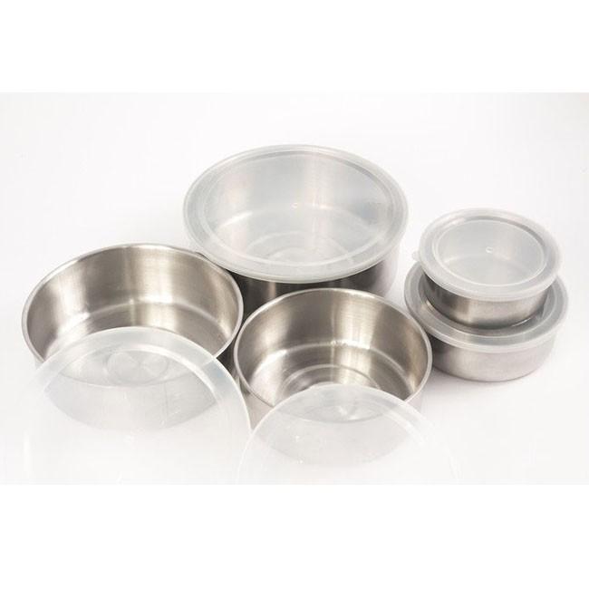 Bộ 5 hộp đựng thực phẩm inox