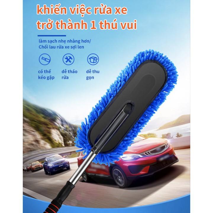Bộ 2 chổi lau rửa xe sợi len cao cấp Nhật Bản
