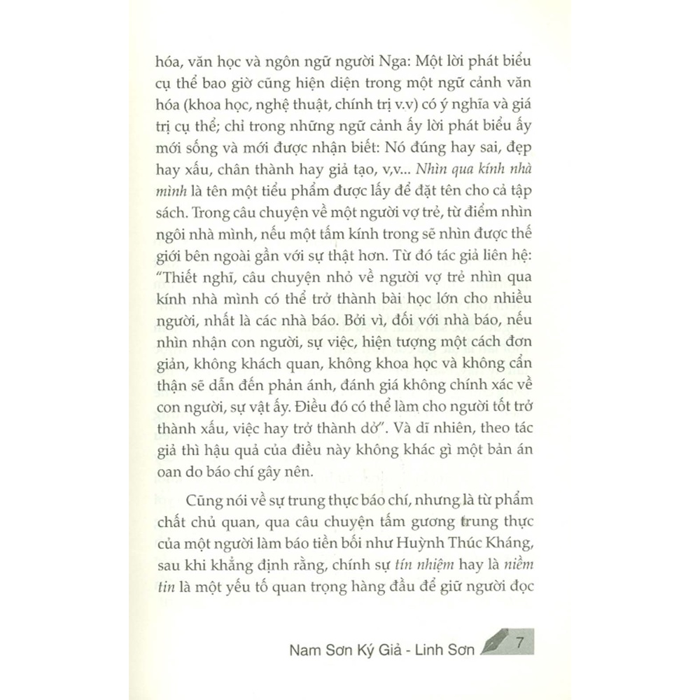 Sách - Nhìn Qua Kính Nhà Mình