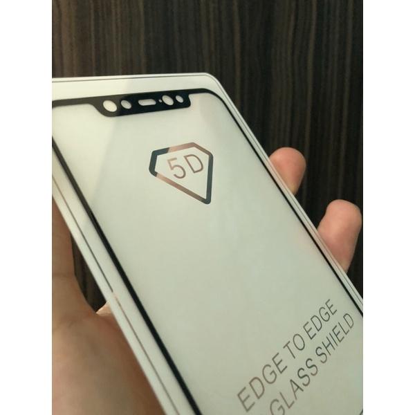 Cường lực 5D Xiaomi Mi 8 full keo vát cạnh 2.5 siêu mượt