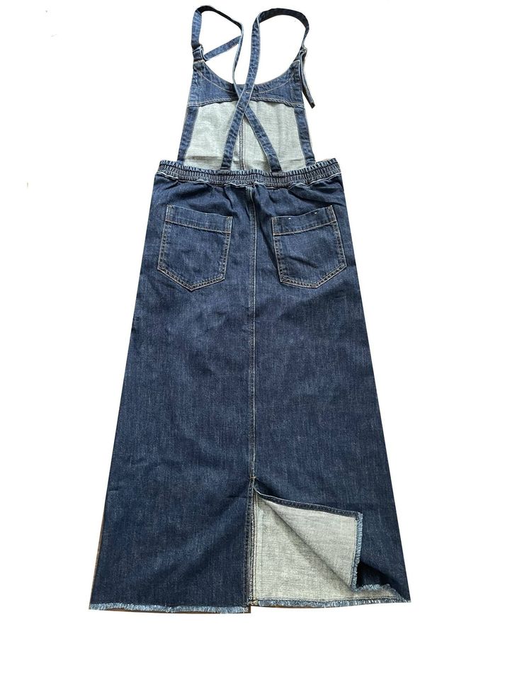 Đầm yếm jeans dáng dài Heart M/rket xuất Nhật dành cho Nữ. Chất jeans mềm mại, co giãn thoải mái