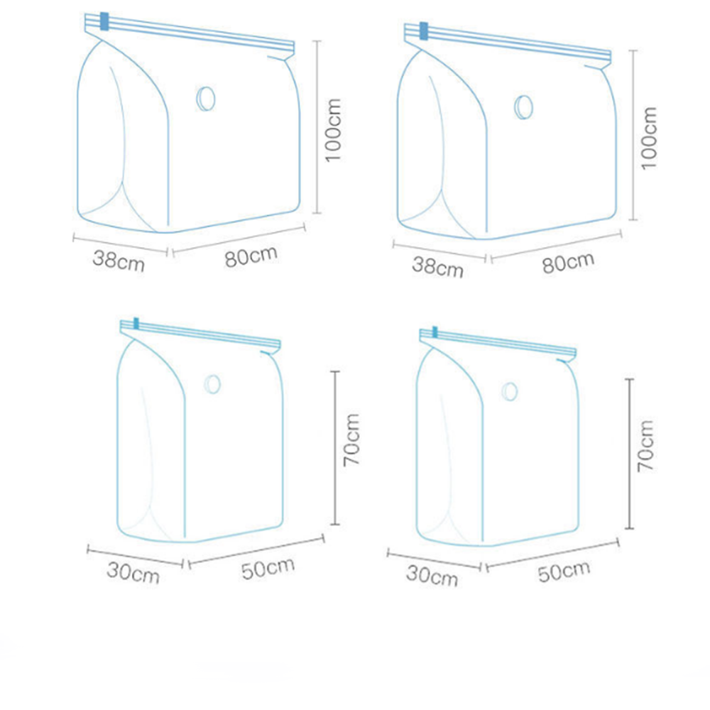 Túi hút chân không bảo quản quần áo chăn màn - Gọn gàng, chống nấm mốc