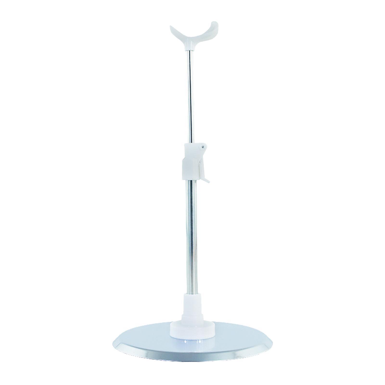 Doll Adjustable Display Stand Doll Support Holder /3 1/4  White