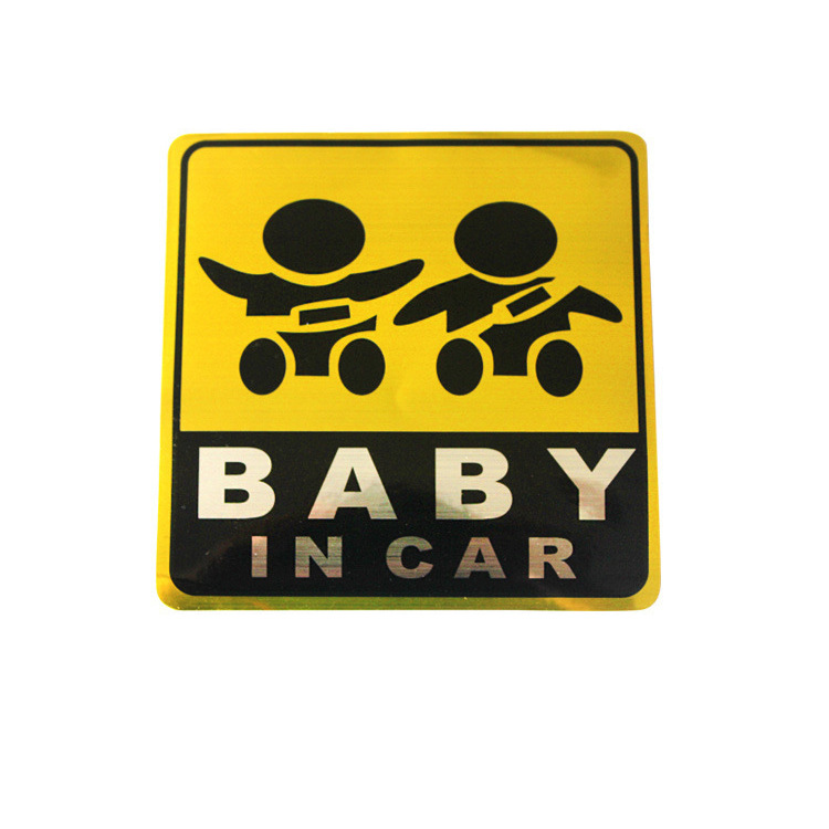 Hình dán phản quang BABY IN CAR