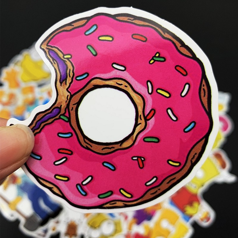 Bộ 50 miếng Sticker hình dán Simpson