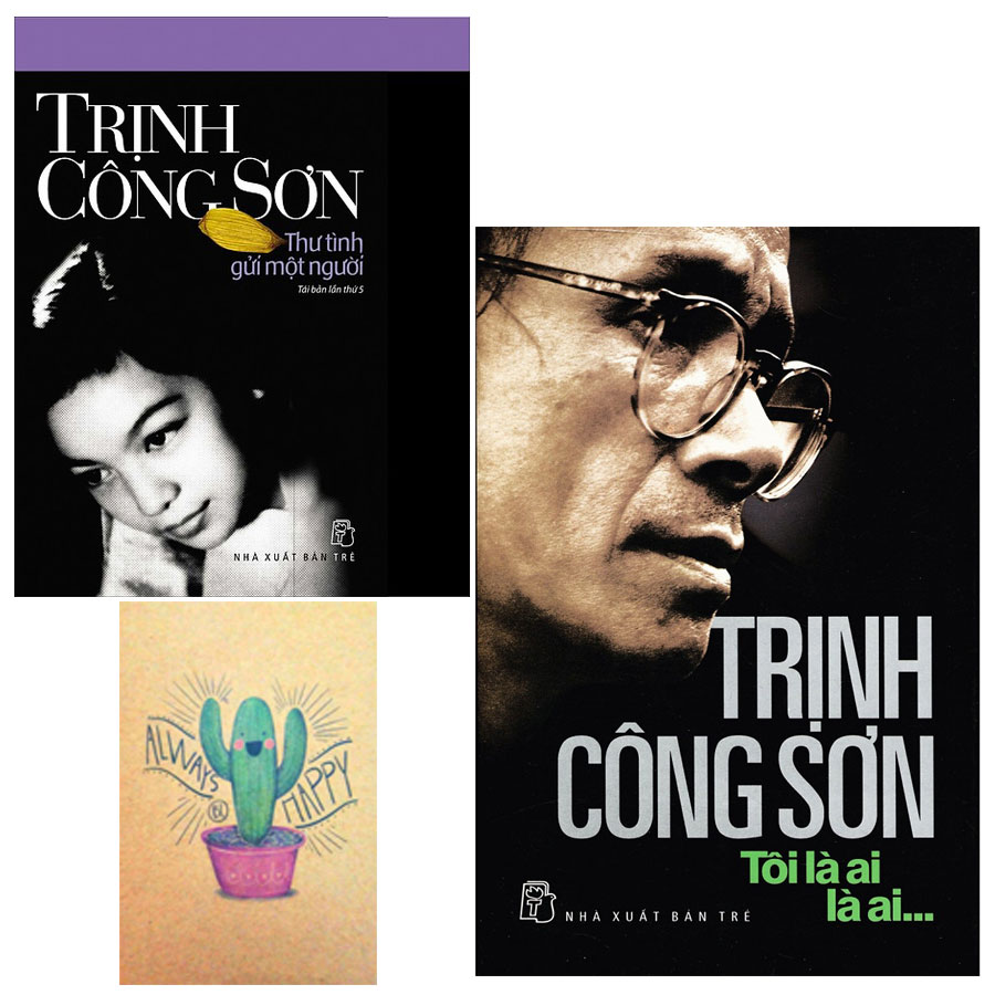 Combo Trịnh Công Sơn Thư Tình Gửi Một Người Và Tôi Là Ai, Là Ai Tặng Kèm Sổ Tay Xương Rồng