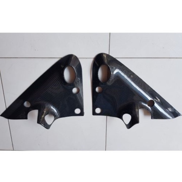 BỘ ỐP VIỀN TRANG TRÍ CHÂN GƯƠNG VÂN CACBON XE FORD TRANSIT 2014-2018