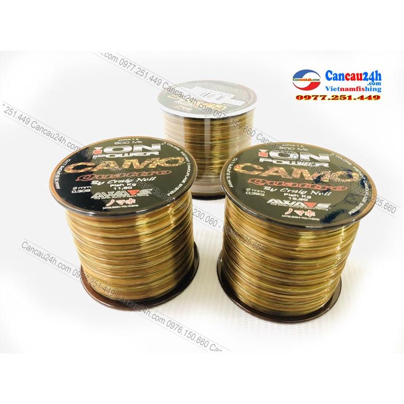 Cước câu cá Nhật ION CAMO chính hãng chuyên dùng săn hàng cá lớn đủ side