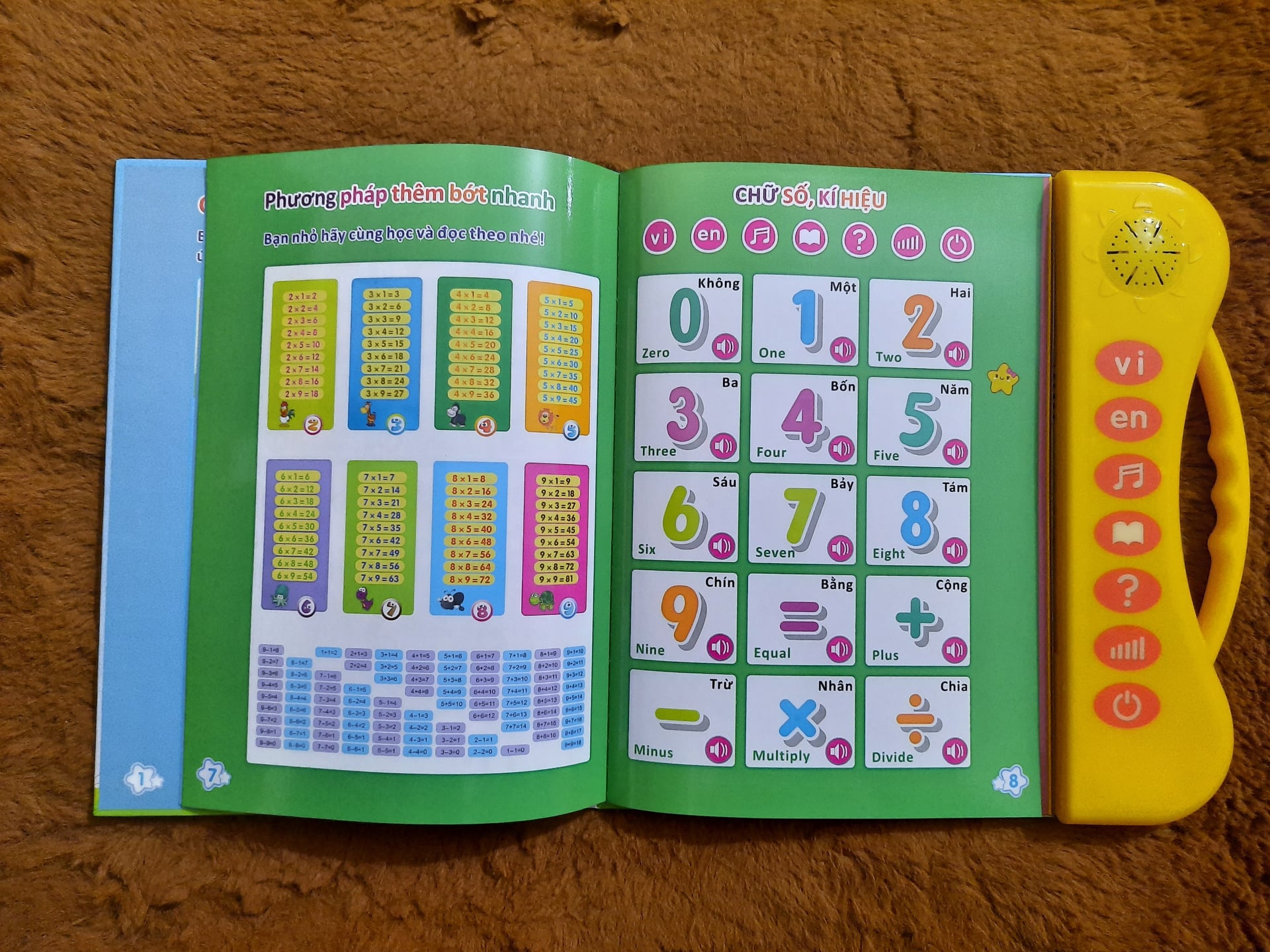 Sách nói điện tử song ngữ trẻ em (Bản nâng cấp 1+) - Sách quý điện tử song ngữ Anh – Việt cho bé - Có lựa chọn lấy thêm pin