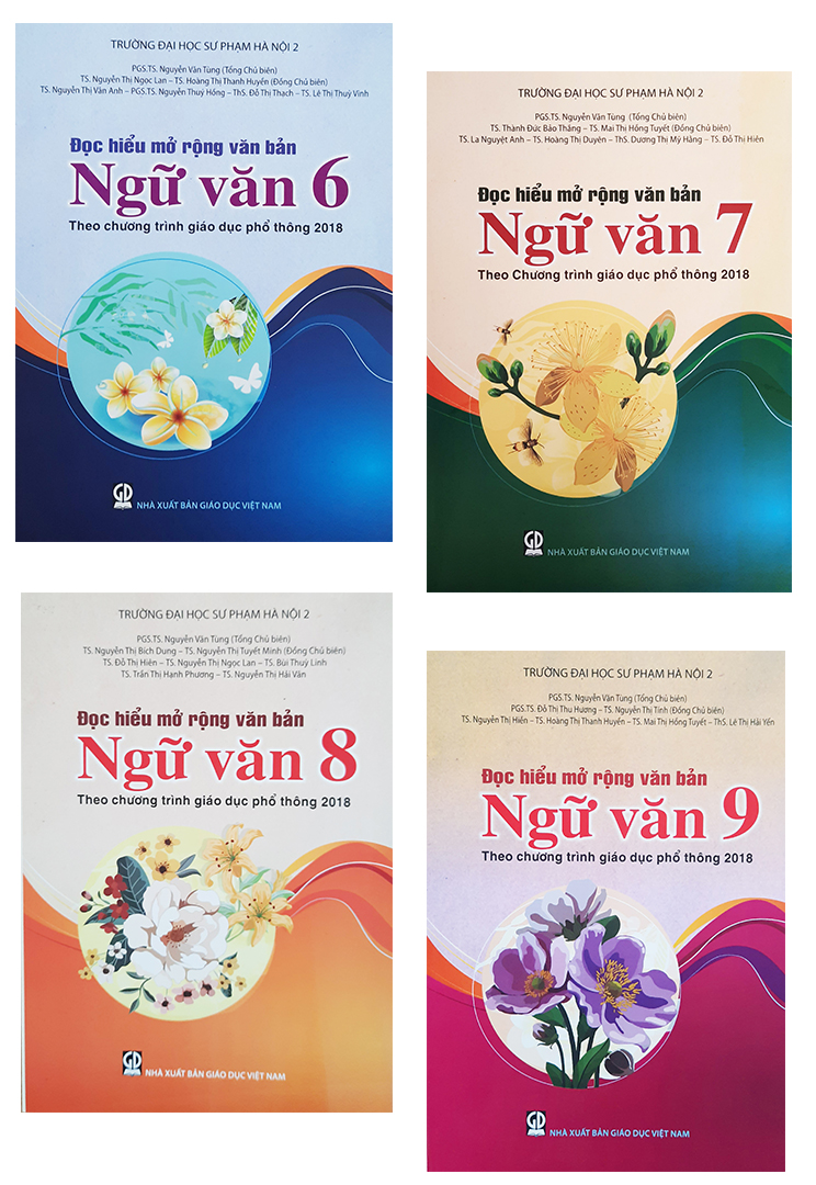 Sách tham khảo cấp II - Combo 4 quyển sách Đọc hiểu mở rộng văn bản Ngữ văn từ lớp 6 - 9 Theo Chương trình Giáo dục phổ thông 2018