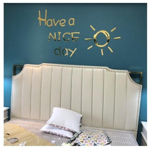 Tranh dán tường trang trí nổi chữ HAVE A NICE DAY mica 3d