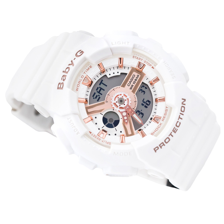 Đồng hồ nữ dây nhựa Casio Baby-G chính hãng BA-110RG-7ADR