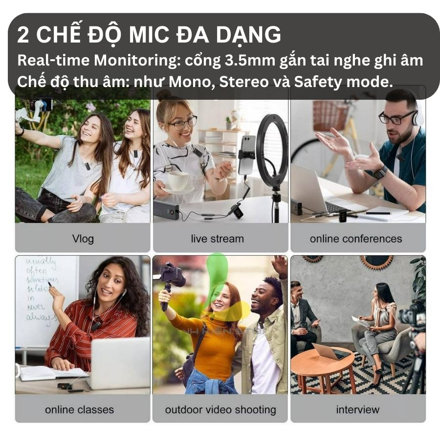 Micro thu âm không dây Comica Vimo C1/C2/C3 - Micro cài áo cổng 3.5mm cho điện thoại & máy ảnh - Hàng chính hãng