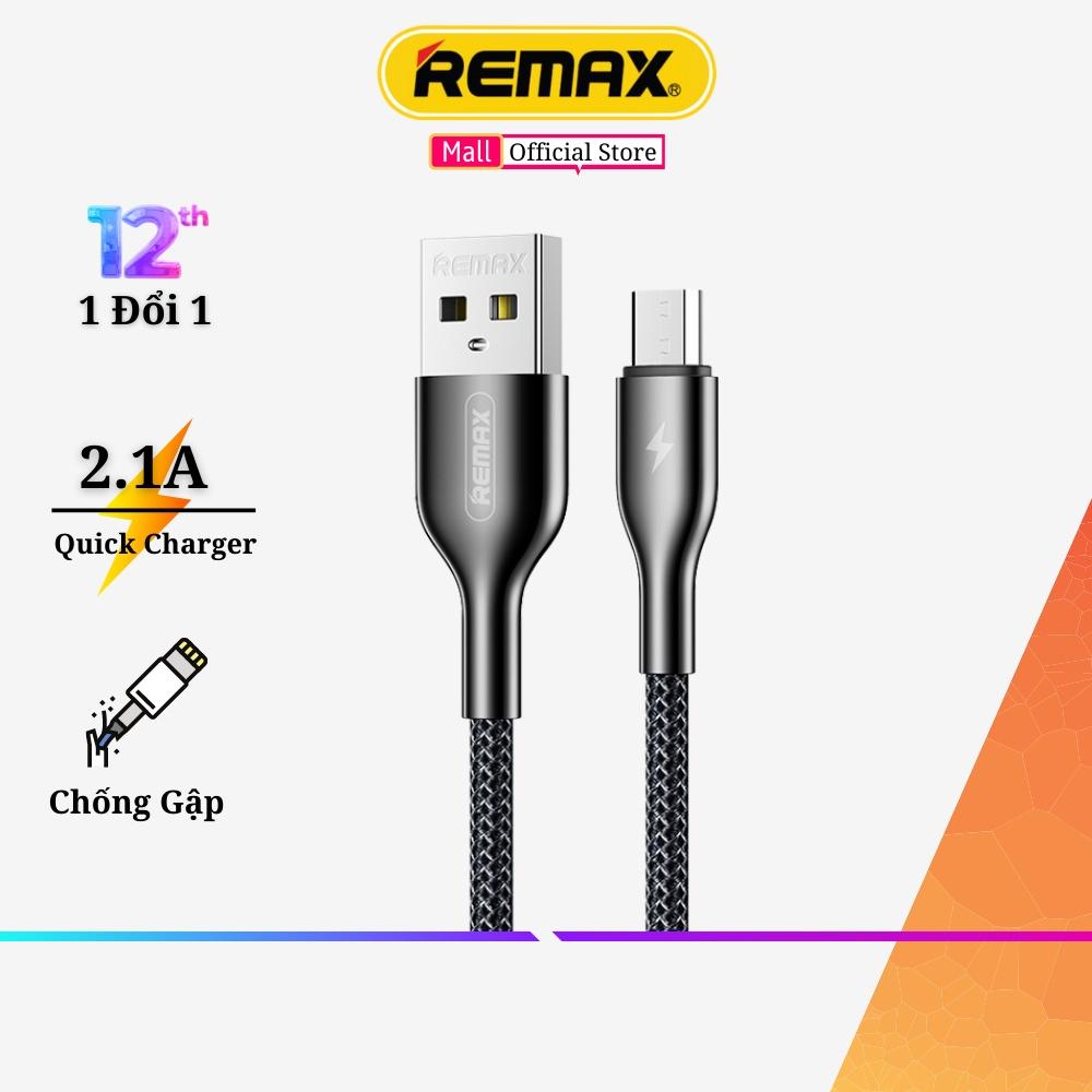 Cáp sạc nhanh Micro USB Remax-092m , Sạc Nhanh - Hỗ trợ truyền dữ liệu Dài 1M - Tương Thích Với Các Dòng Điện Thoại - Hàng Chính Hãng Remax