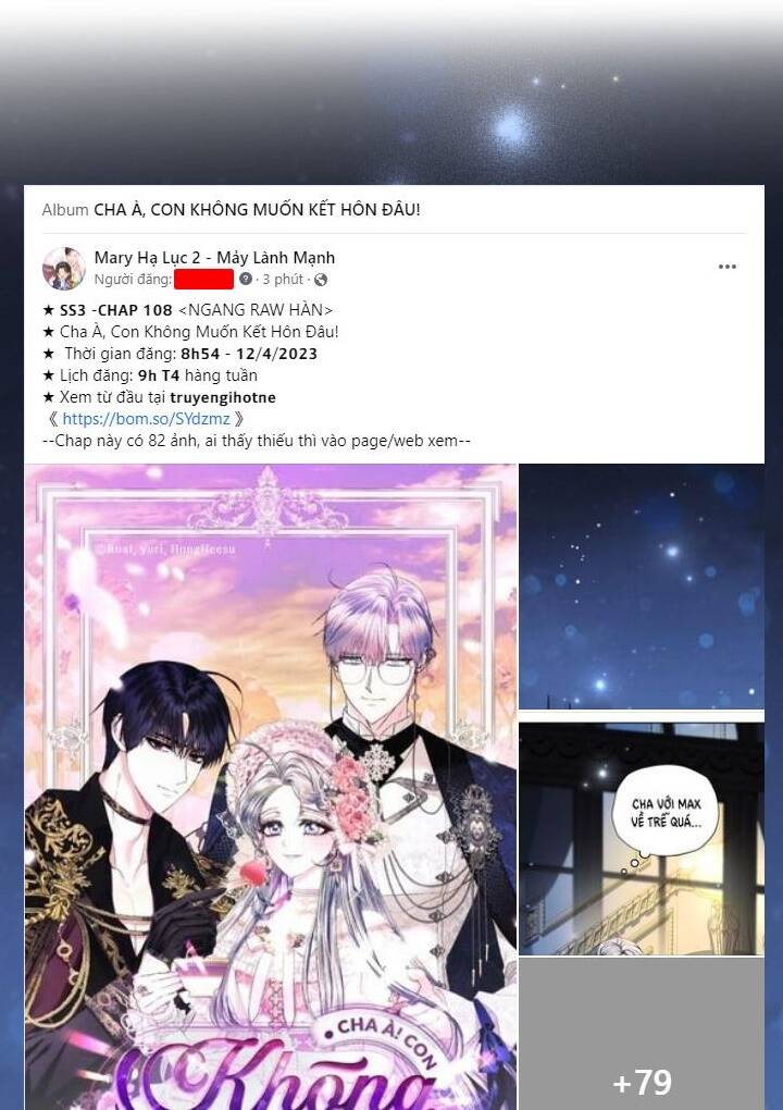 cha, con không muốn kết hôn đâu chapter 108.1 2