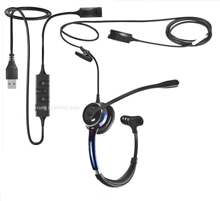 Đầu dịch vụ khách hàng giá thấp nhất đeo tai nghe giao thông khử tiếng ồn Tai nghe khử tiếng ồn chủ động USB máy tính tai nghe điện thoại di động tai nghe trung tâm cuộc gọi