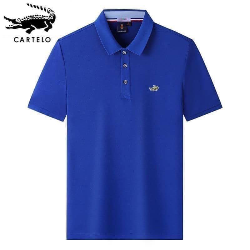 Áo Thun Polo Cotton Trơn Dáng Rộng Đơn Giản Dễ Phối Đồ Phong Cách Hàn Quốc Cho Nam Giới