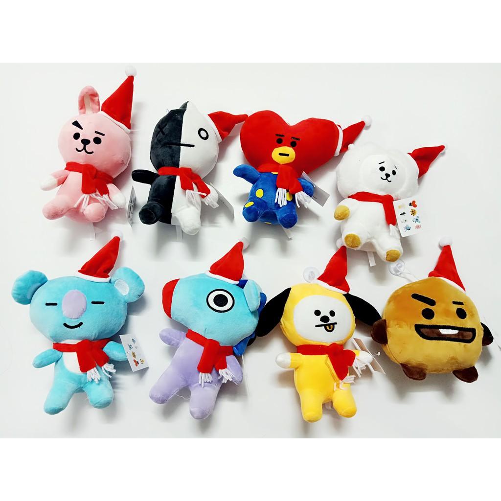 gấu bông BTS  nhân vật bt21 noel siêu đáng yêu