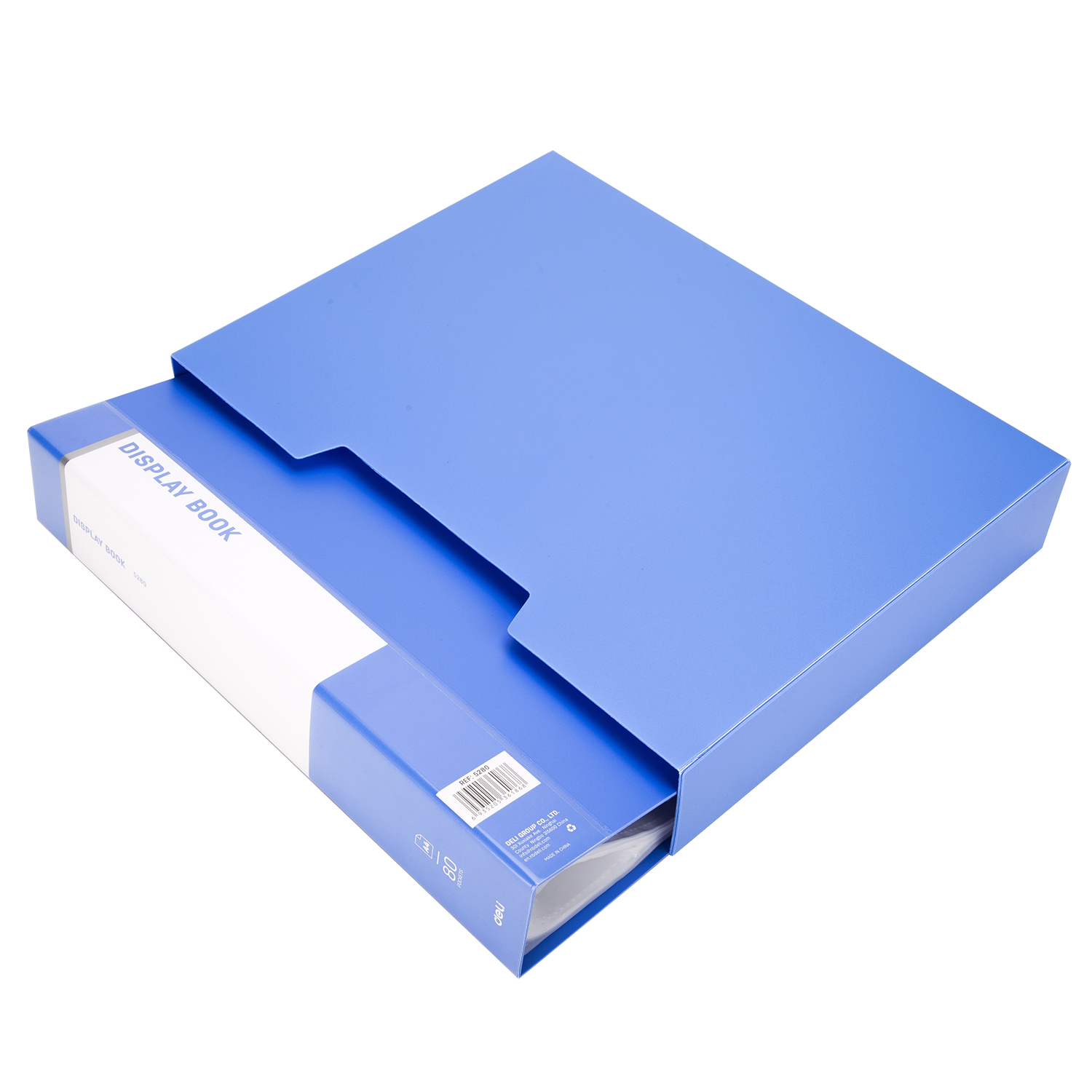 File Lá A4 Deli, Xanh Dương - 60/80/100 Lá - 1 Cái - E5260/E5280/E5200