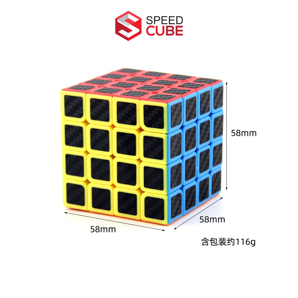 Rubik 4x4 Carbon MoYu MeiLong MFJS Rubic 4 Tầng