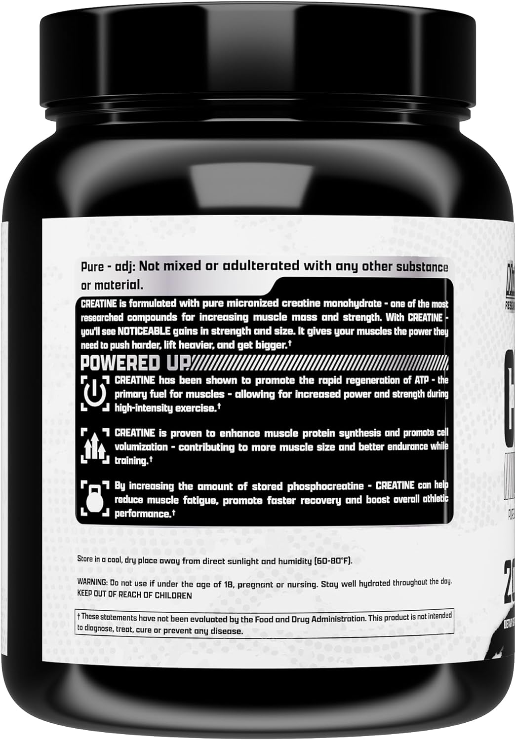 Nutrex Creatine Monohydrate Drive 1000 gram - Hỗ Trợ Tăng Sức Mạnh Cơ, Phục Hồi Phát Triển Cơ Bắp