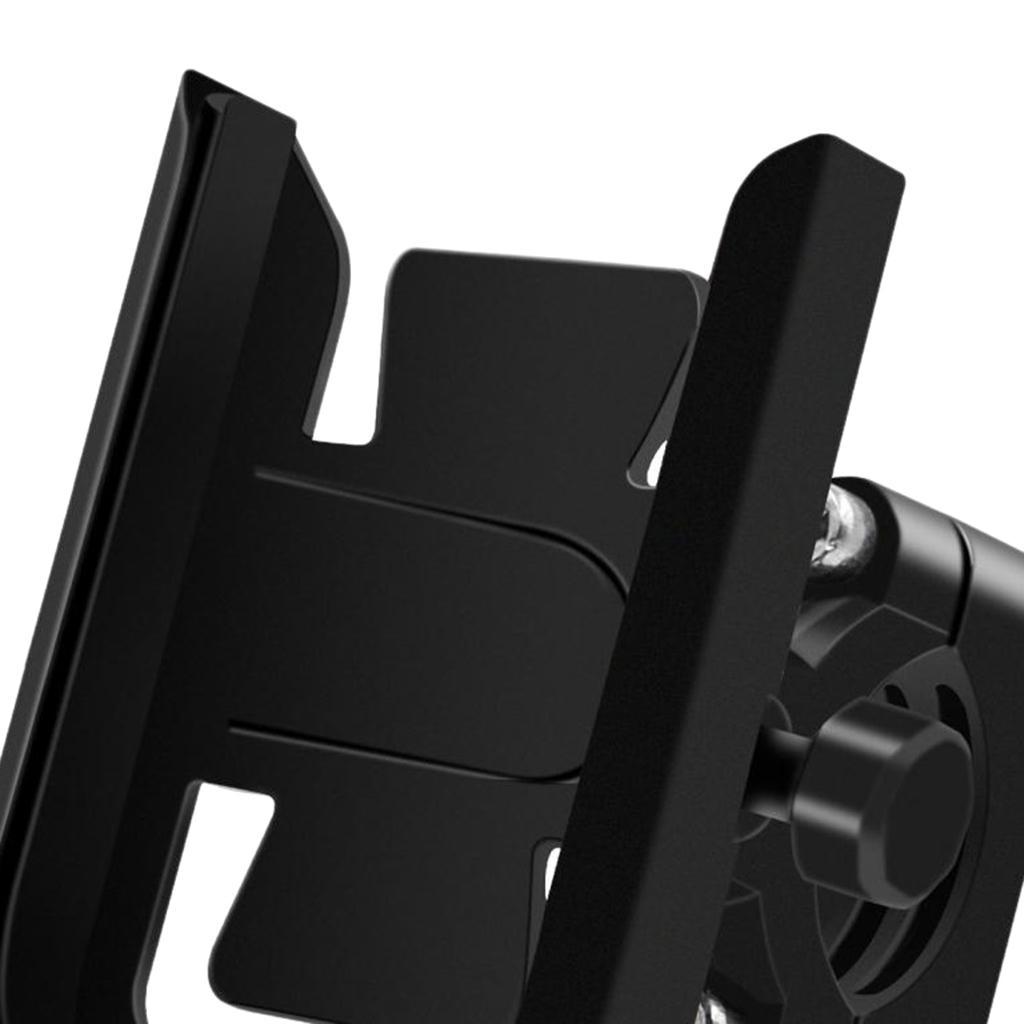 Universal Phone Holder Handlebar Mount Bracket Stand For Motorcycle Black